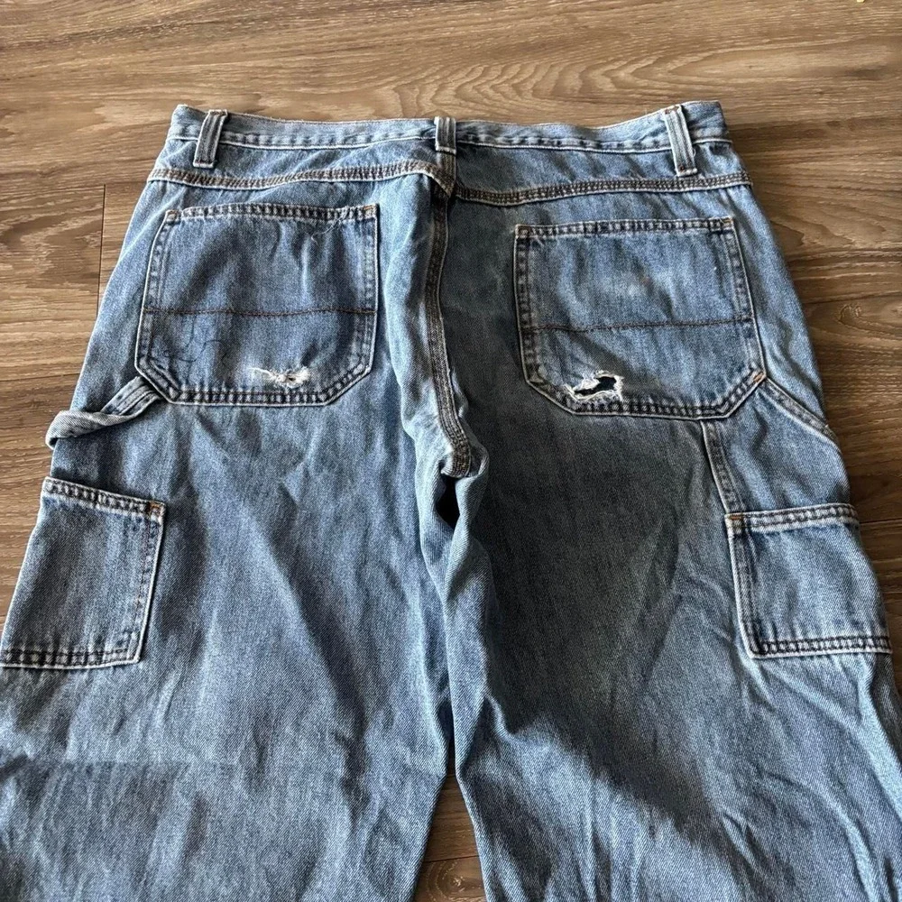 Vintage Y2K/2000s Baggy Light Wash Skater Carpenter Denim Jeans! 36x34